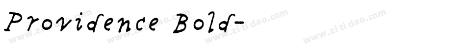 Providence Bold字体转换